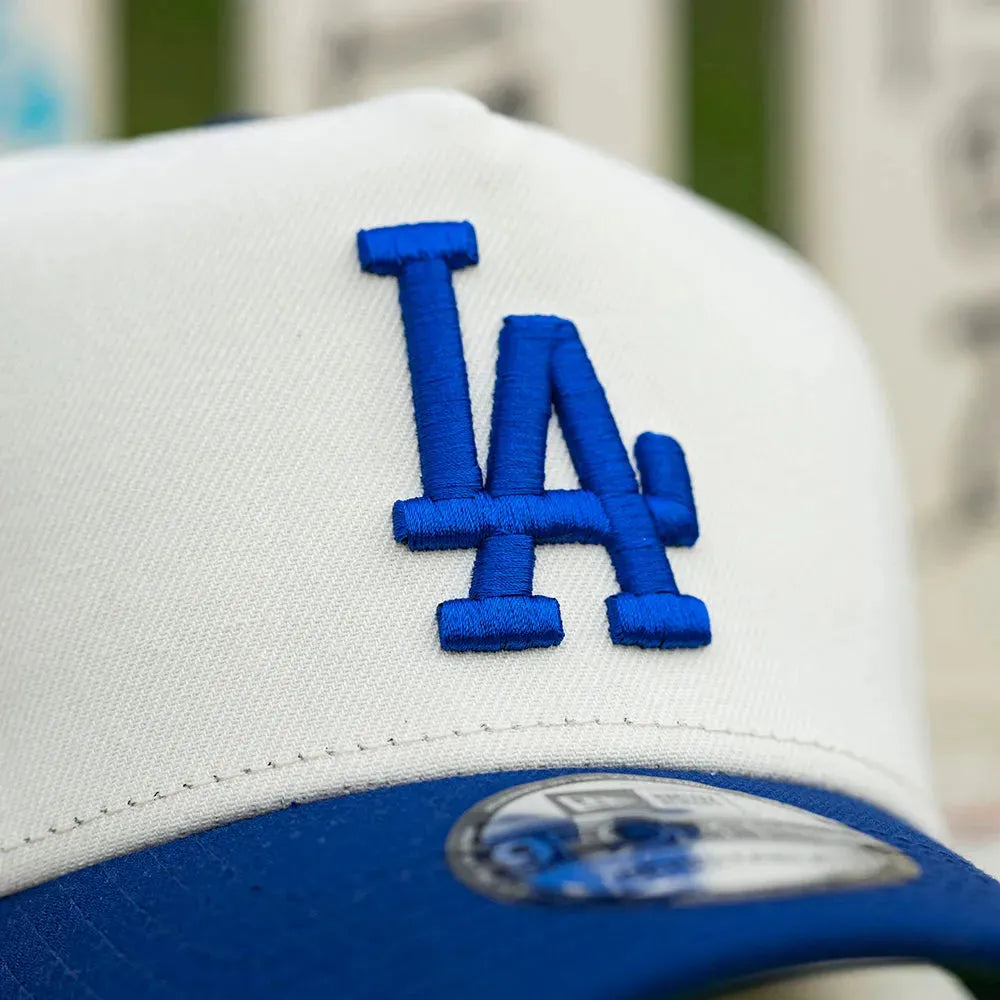 NEW ERA 9FORTY A-FRAME MLB LOS ANGELES DODGERS 50TH ANNIVERSARY TWO TONE / KELLY GREEN UV SNAPBACK - FAM