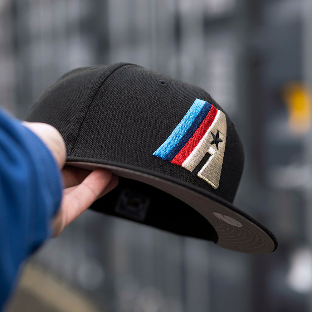 NEW ERA 59FIFTY MLB HOUSTON ASTROS BLACK / GREY UV FITTED CAP