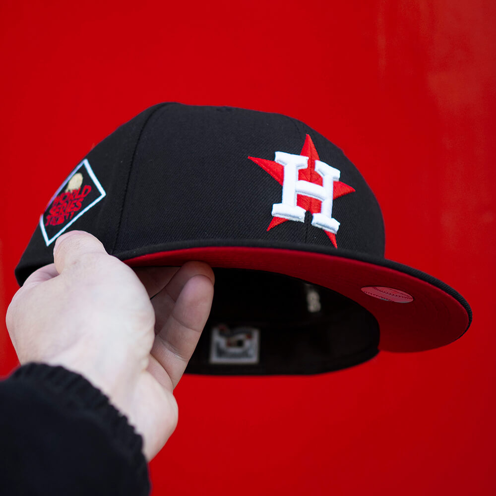 EXCLUSIVE 59FIFTY MLB HOUSTON ASTROS WS 2017 BLACK/RED UV