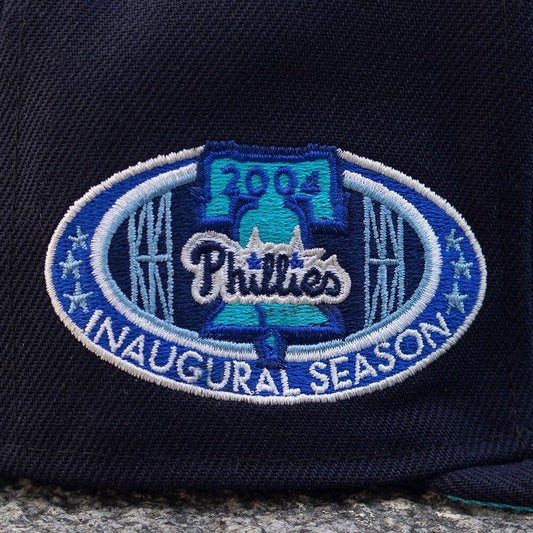 LIMITED 59FIFTY MLB PHILADELPHIA PHILLIES INAUGURAL SEASON NAVY / VICE BLUE UV