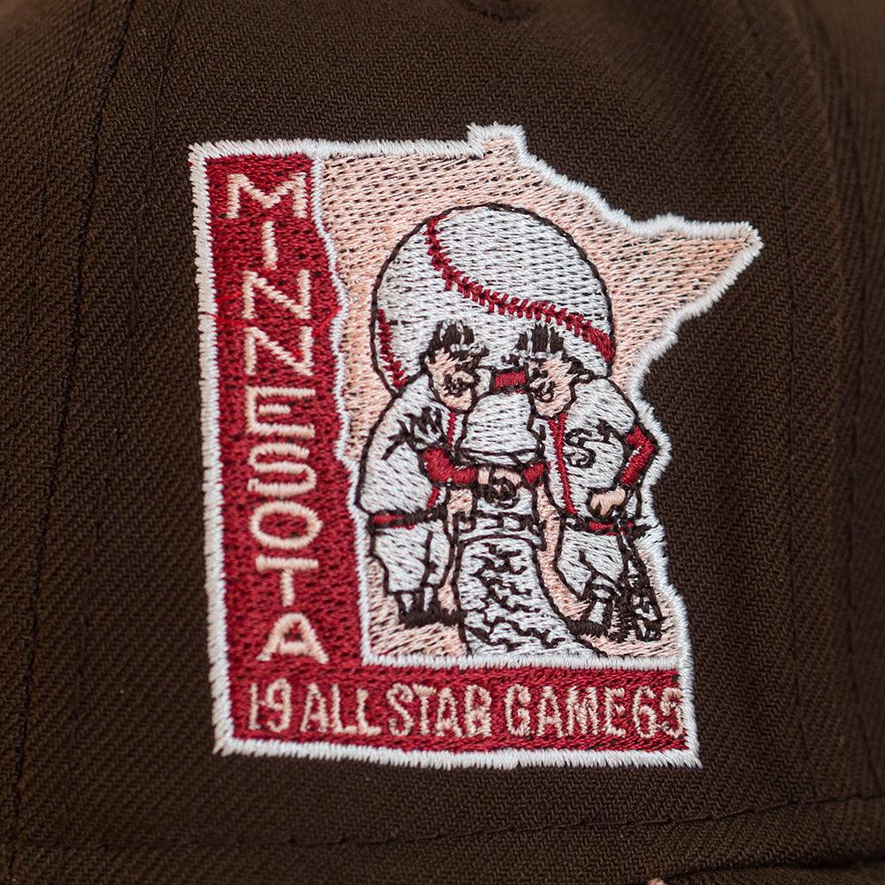 NEW ERA 59FIFTY MLB MINNESOTA TWINS ALL STAR GAME 1965 WALNUT / BLUSH SKY UV FITTED CAP