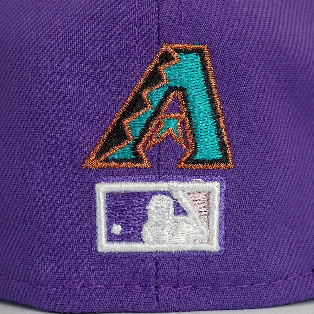 NEW ERA 59FIFTY MLB ARIZONA DIAMONDBACKS SIDE PATCH BLOOM PURPLE / PINK UV FITTED CAP