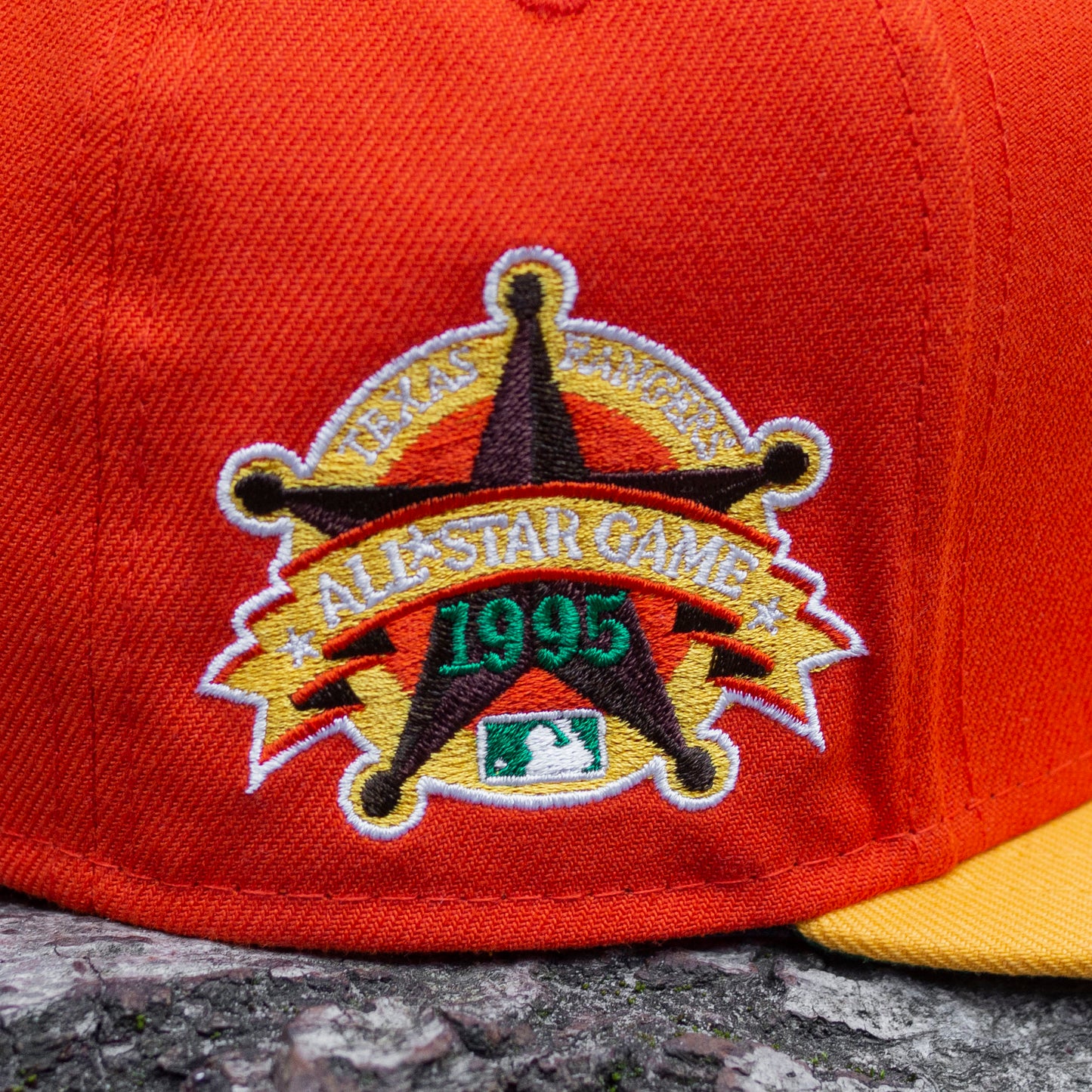 Exclusive New Era 59FIFTY MLB TEXAS RANGERS ALL STAR GAMES 1995 TWO TONE / BOTANICAL GREEN UV
