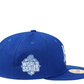 NEW ERA 59FIFTY MLB KANSAS CITY ROYALS SIDE PATCH BLOOM BLUE / SKY BLUE UV FITTED CAP
