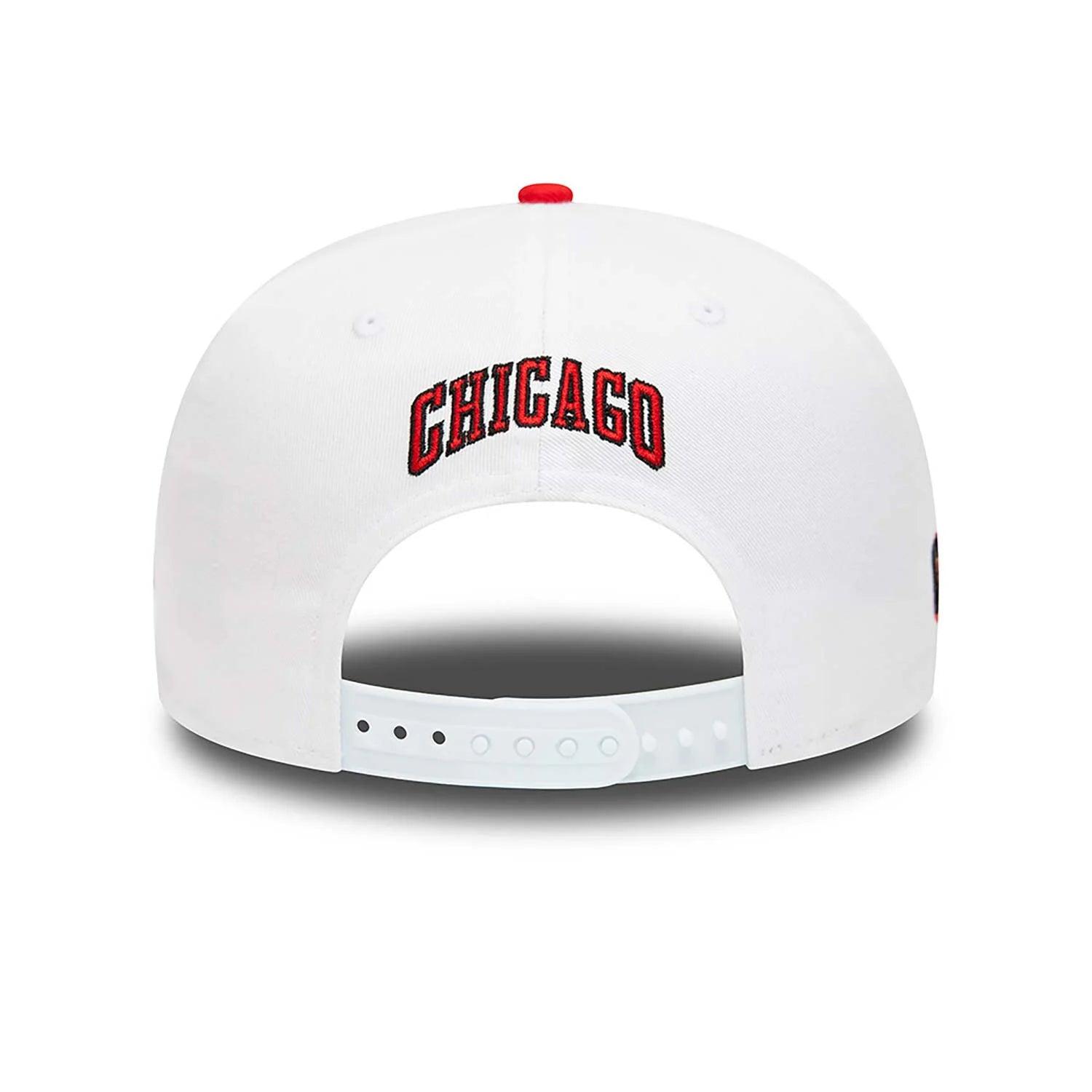 NEW ERA 9FIFTY WHITE CROWN PATCHES CHICAGO BULLS TWO TONE SNAPBACK - FAM