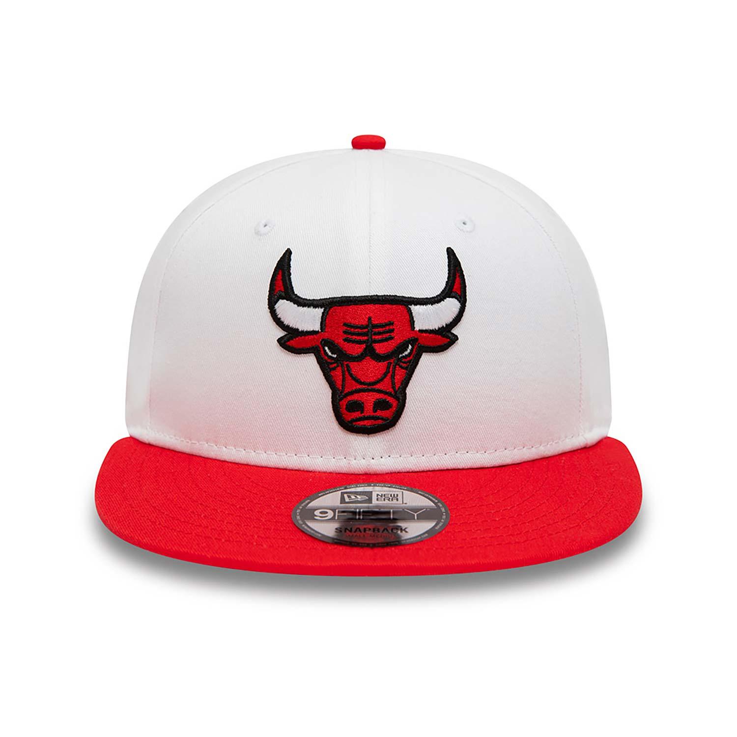 NEW ERA 9FIFTY WHITE CROWN PATCHES CHICAGO BULLS TWO TONE SNAPBACK - FAM