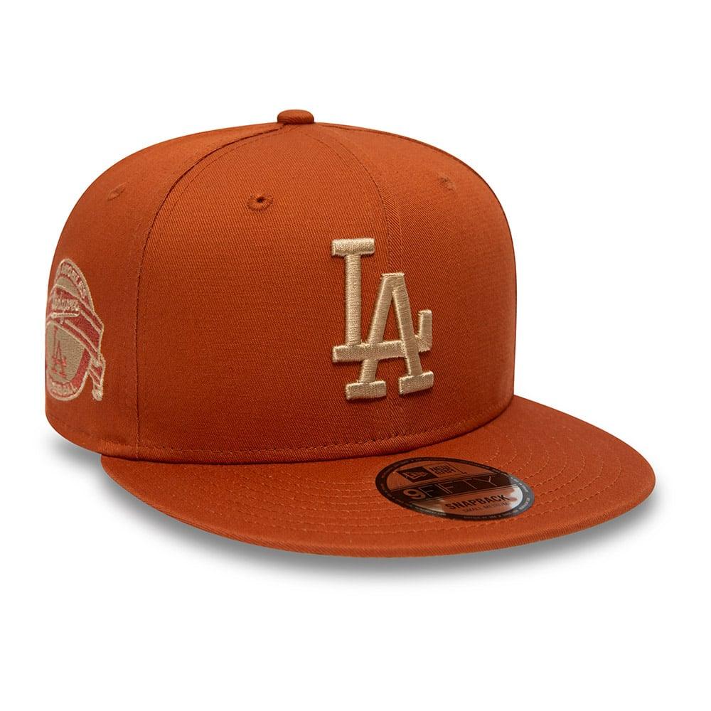 NEW ERA 9FIFTY SIDE PATCH LOS ANGELES DODGERS RUST SNAPBACK - FAM