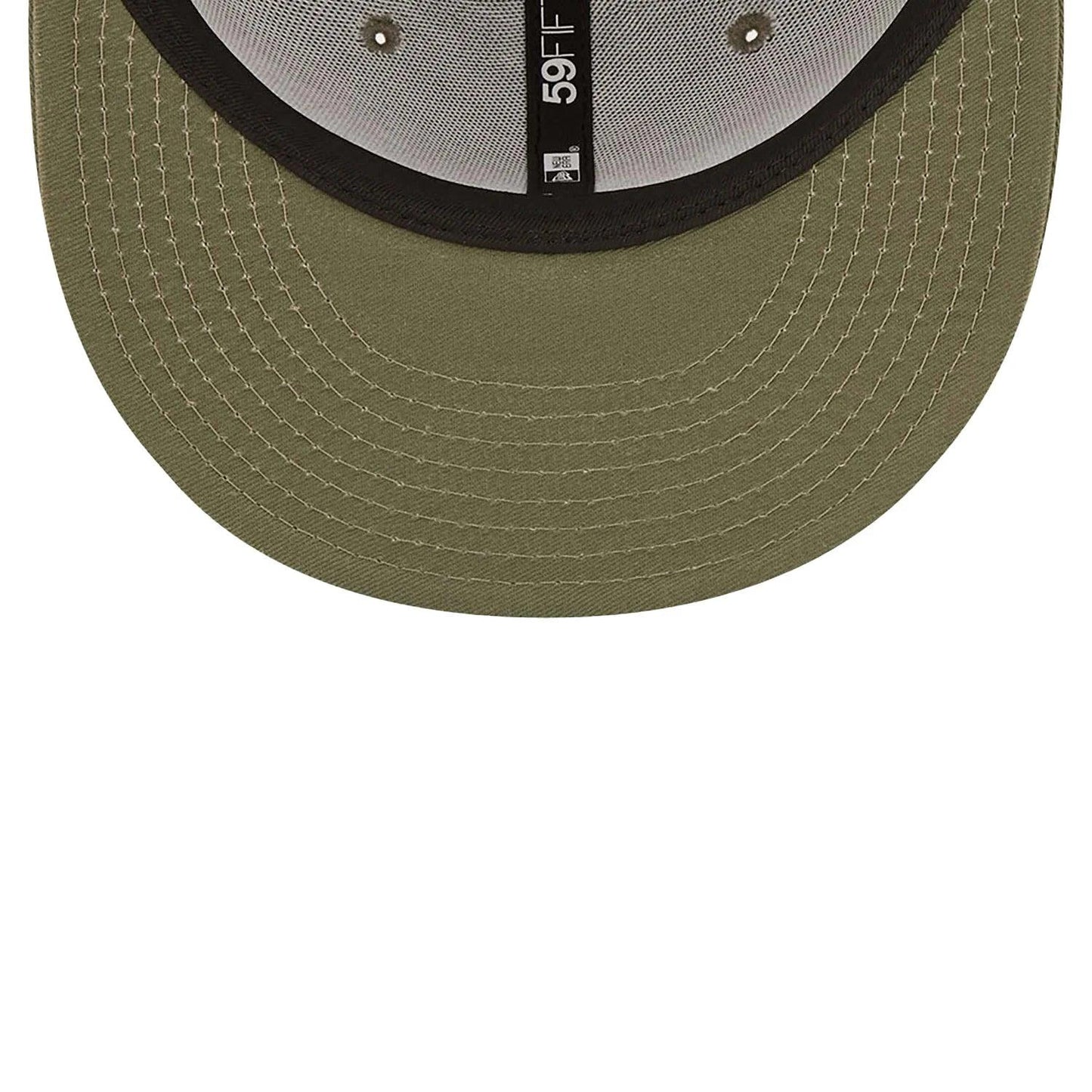NEW ERA 59FIFTY MLB LOS ANGELES DODGERS TEAM OUTLINE OLIVE / OLIVE UV FITTED CAP