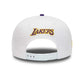 NEW ERA 9FIFTY WHITE CROWN PATCHES LOS ANGELES LAKERS TWO TONE SNAPBACK