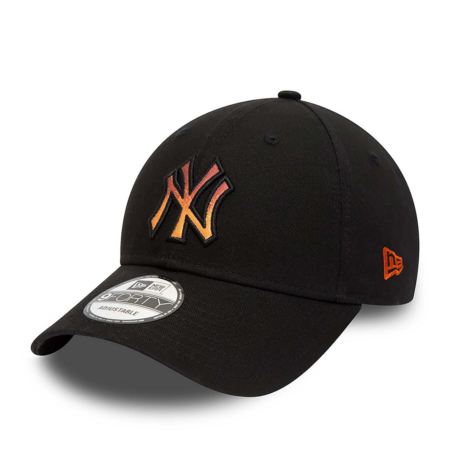 NEW ERA 9FORTY MLB INFILL NEW YORK YANKEES BLACK CAP - FAM