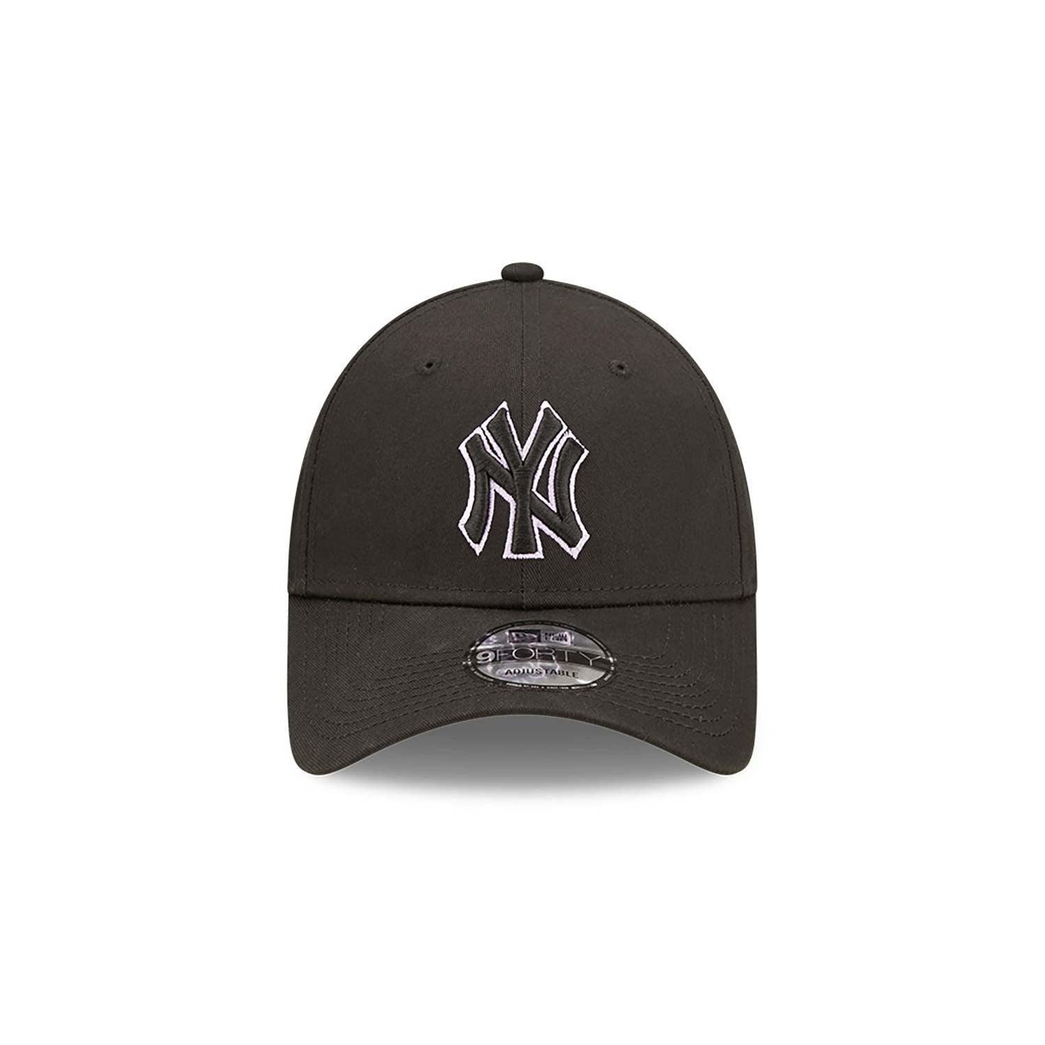 NEW ERA 9FORTY MLB OUTLINE NEW YORK YANKEES BLACK CAP - FAM