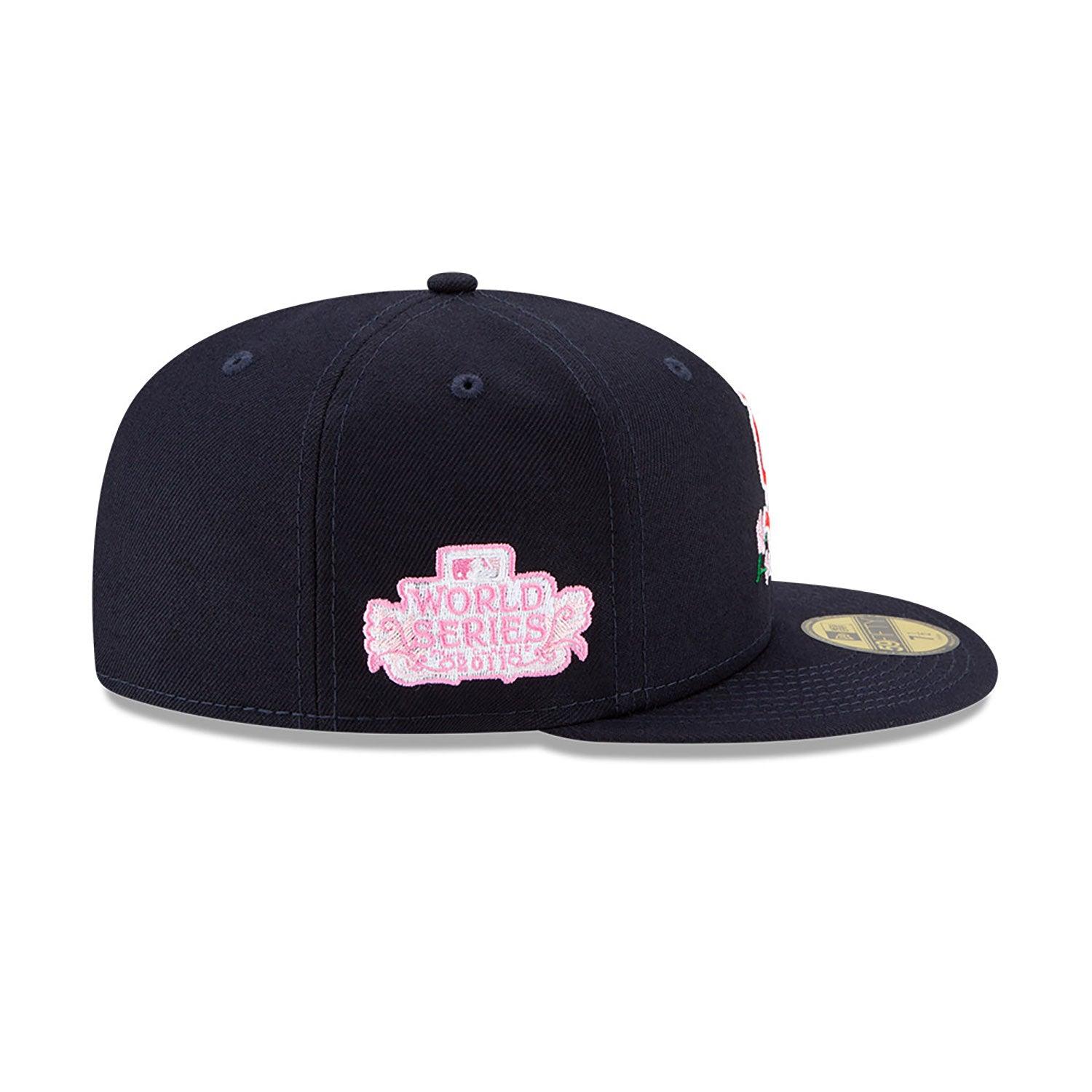 NEW ERA 59FIFTY MLB SAINT LOUIS CARDINALS SIDE PATCH BLOOM NAVY / PINK UV FITTED CAP - FAM