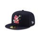 NEW ERA 59FIFTY MLB SAINT LOUIS CARDINALS SIDE PATCH BLOOM NAVY / PINK UV FITTED CAP