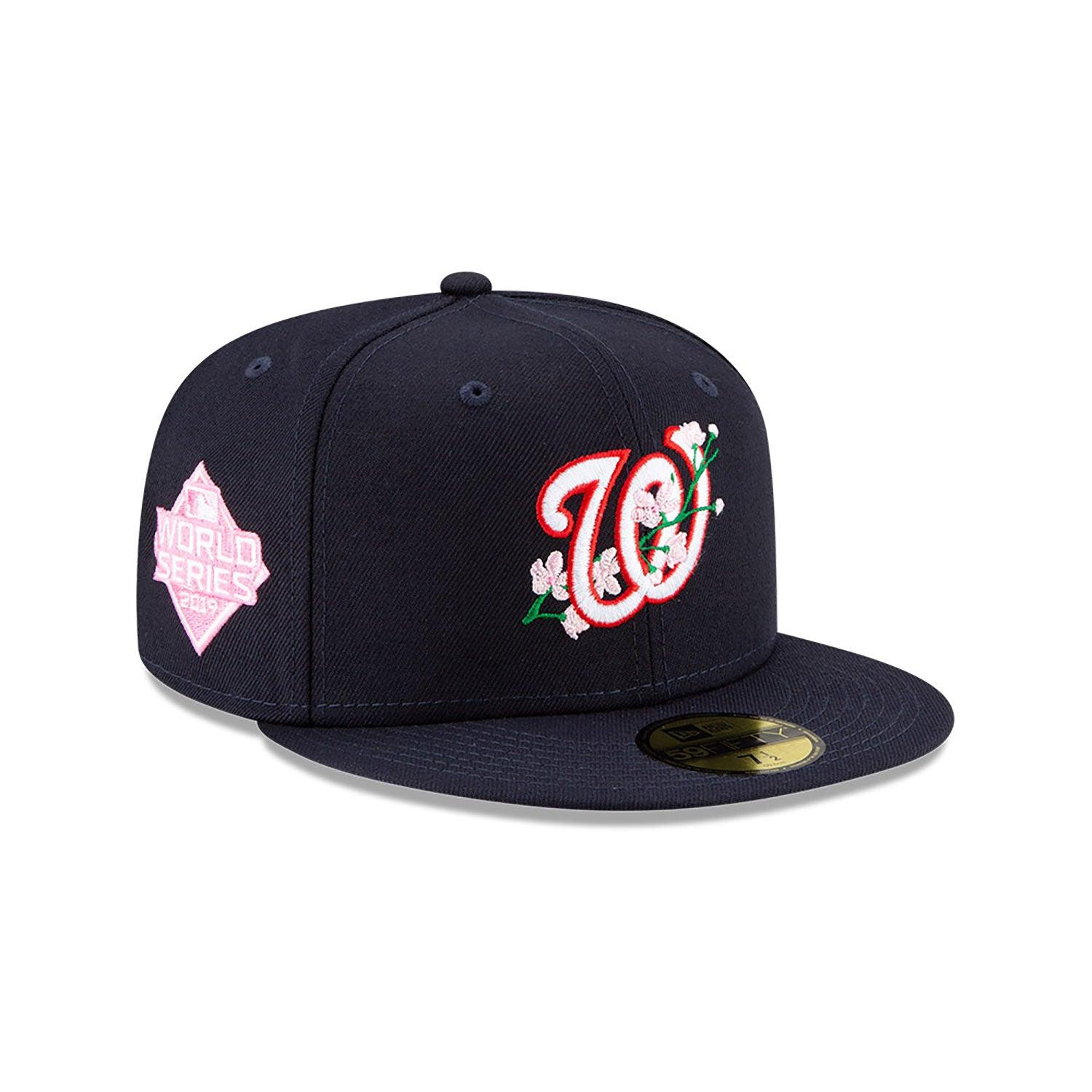 NEW ERA 59FIFTY MLB WASHINGTON NATIONALS SIDE PATCH BLOOM NAVY / PINK